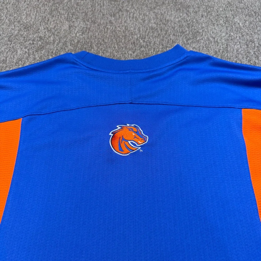 Nike Boise State Broncos Dri-FIT Shirt Mens Medium Blue Orange F5BLM 11863X